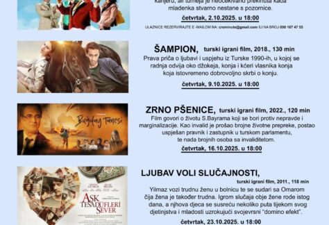 Gradska knjižnica Požega - Listopad u znaku turskog filma