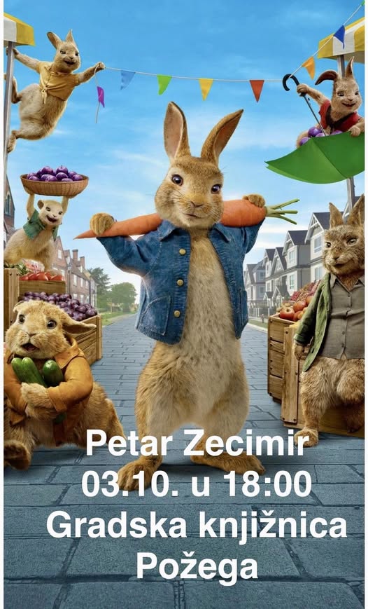 Gradska knjižnica Požega - projekcija animiranog filma Petar Zecimir