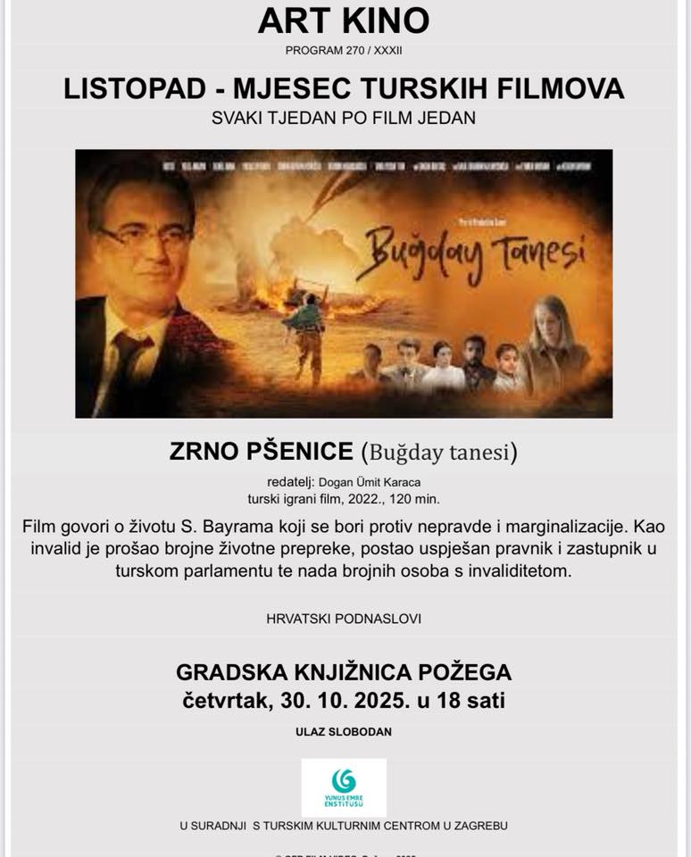 Gradska knjižnica Požega - Listopad u znaku turskih filmova