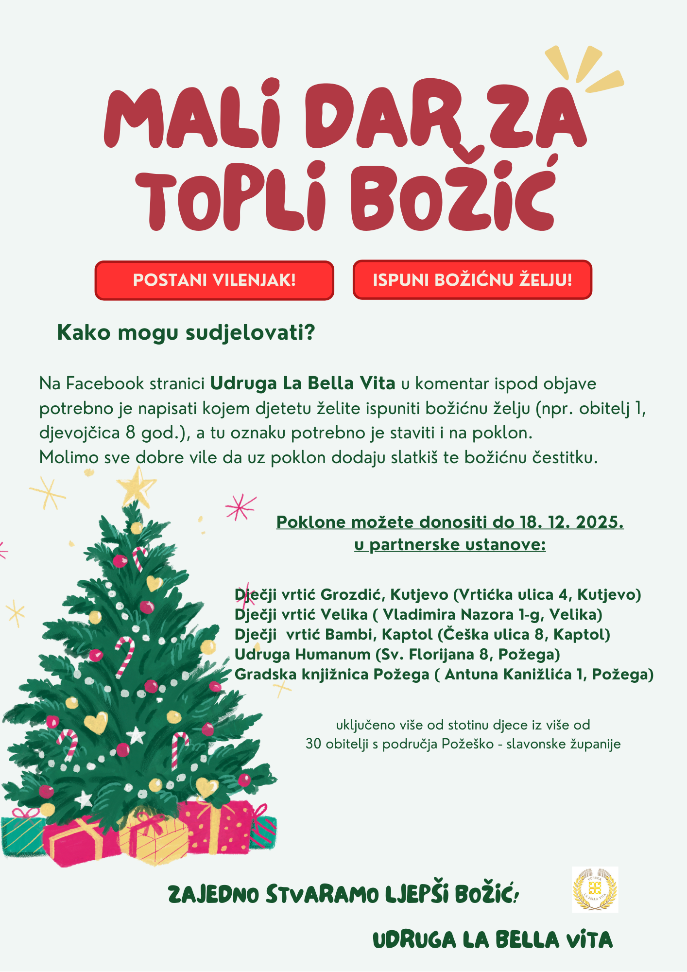 Gradska knjižnica Požega - Mali dar za topli Božić