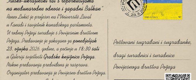 Gradska knjižnica Požega - Predavanje Rusko-ukrajisnki rat