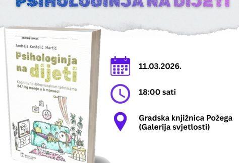 Gradska knjižnica Požega - predstavljanje knjige Psihologinja na dijeti