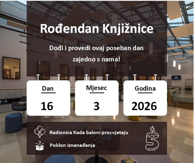 Gradska knjižnica Požega - Radionica s balonima za roditelje i djecu povodom rođendana Knjižnice