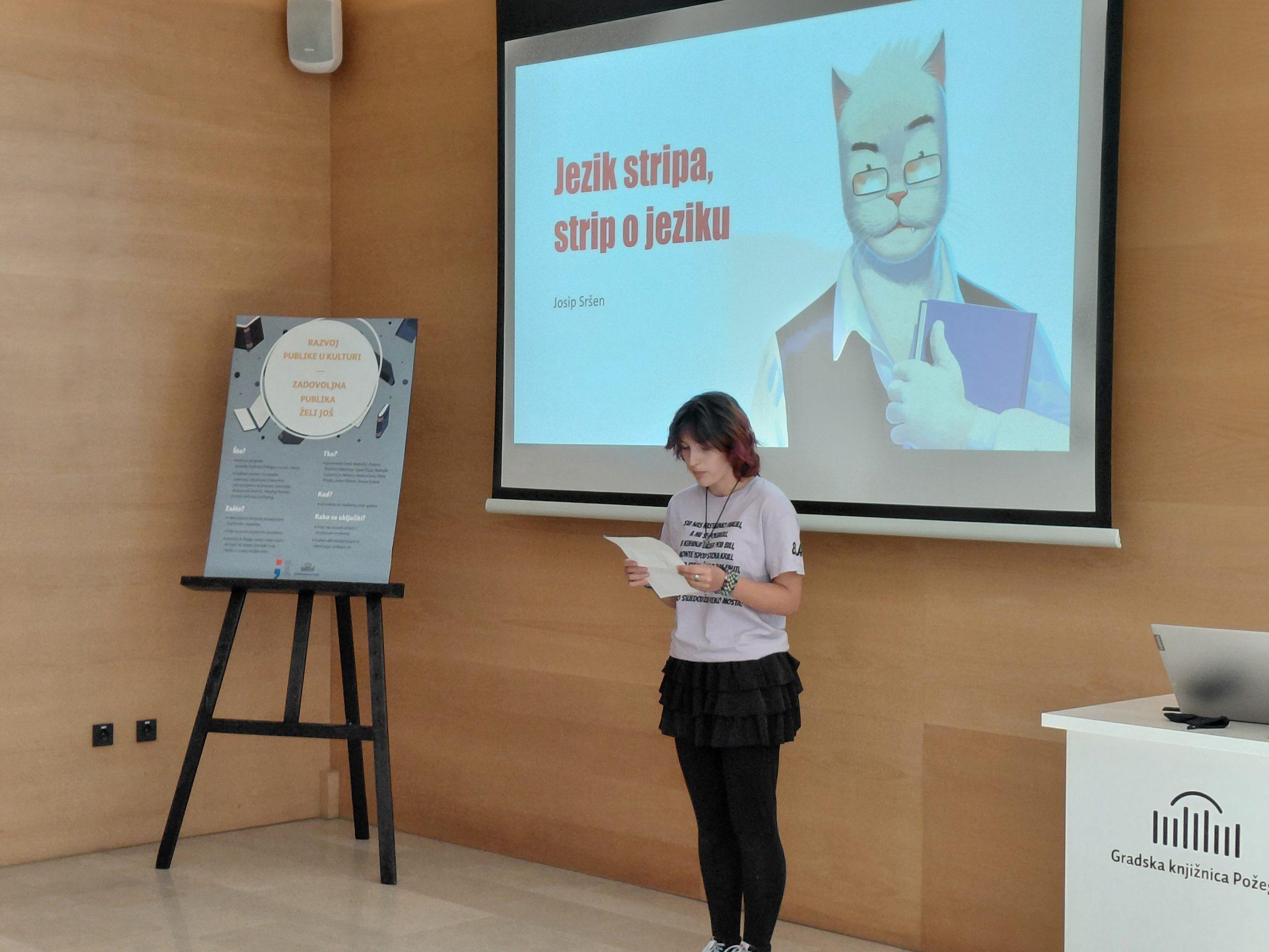 Gradska knjižnica Požega – predstavljanje stripa Josipa Sršena uz predavanje Gradska knjižnica Požega - predstavljanje stripa Josipa Sršena uz predavanje