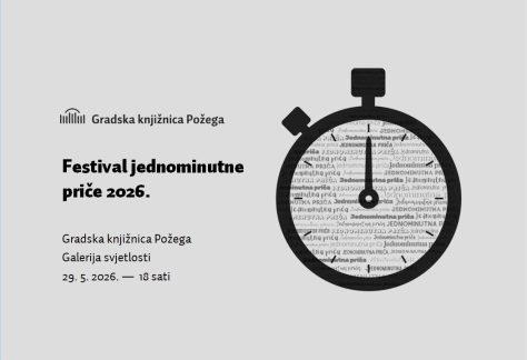 Gradska knjižnica Požega - Festival jednominutne priče 2026.