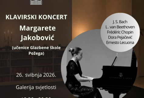 Gradska knjižnica Požega - koncert Margarete Jakobović