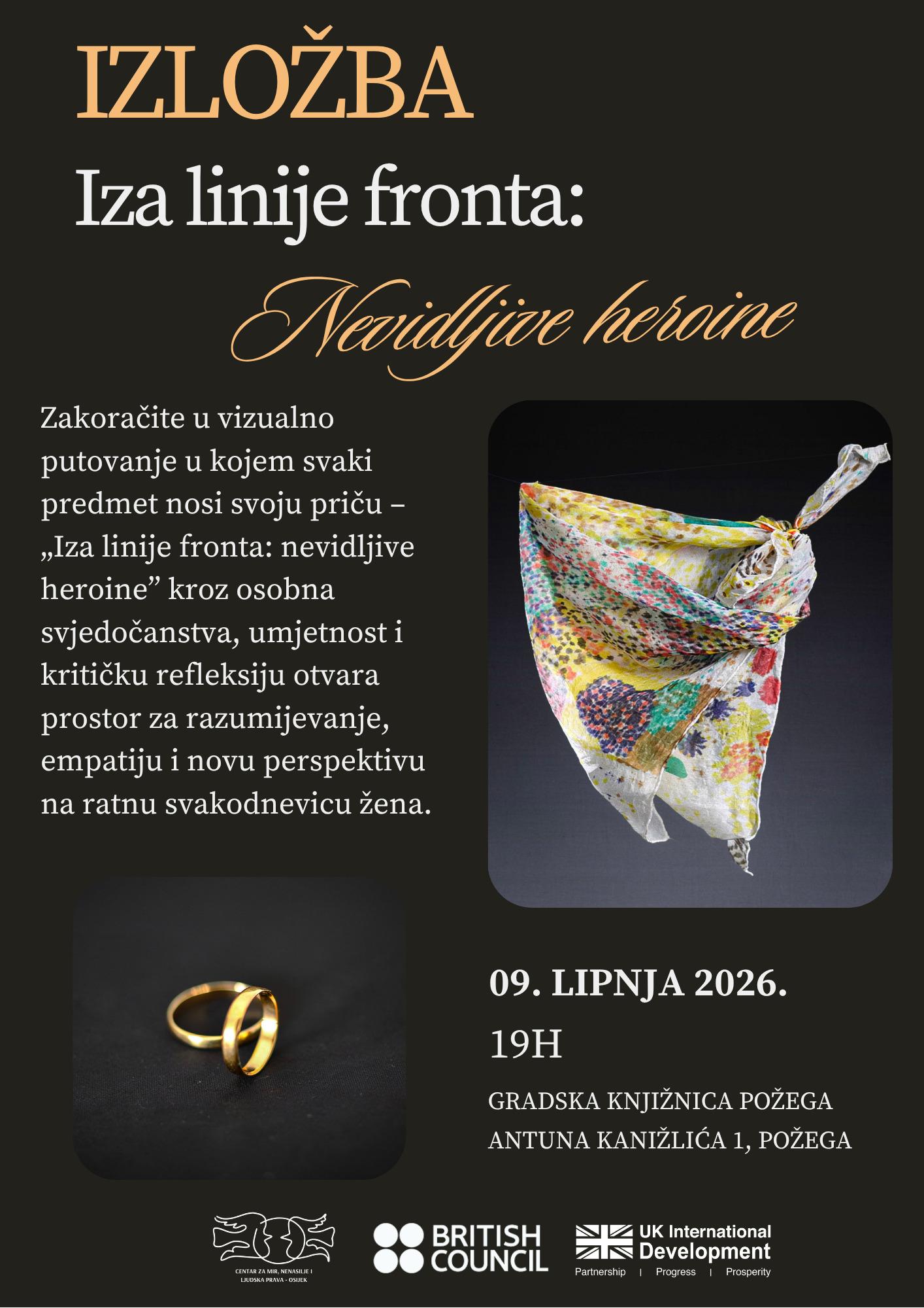 Gradska knjižnica Požega - Otvorenje izložbe Iza linije fronta