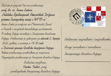 Gradska knjižnica Požega - Predavanje prof. dr. sc. Renea Lukića