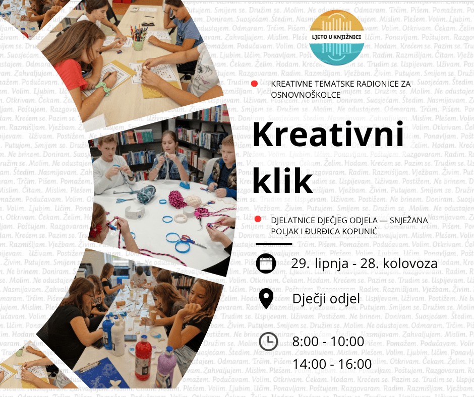Gradska knjižnica Požega - Kreativni klik