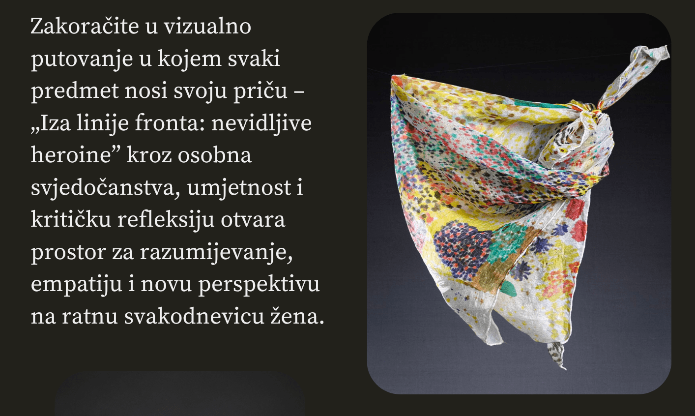 Gradska knjižnica Požega - Izložba iza linije fronta