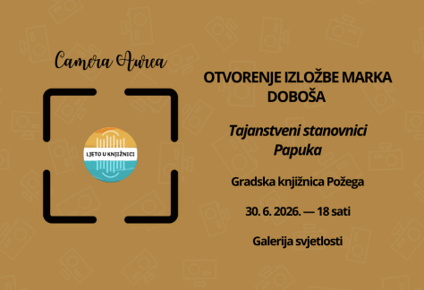 Gradska knjižnica Požega - Camera Aurea 2026.