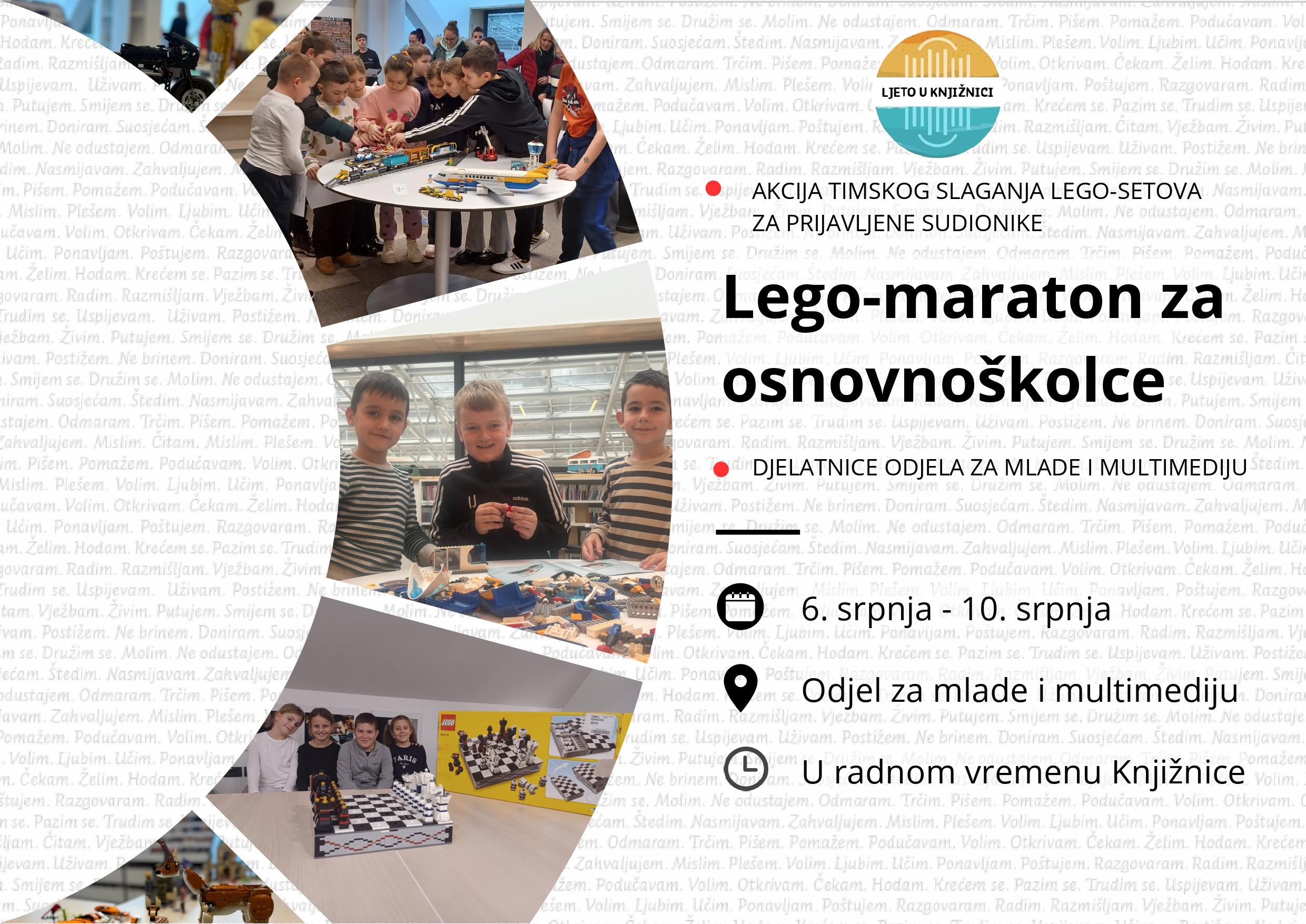 Gradska knjižnica Požega - Lego-maraton za osnovnoškolce