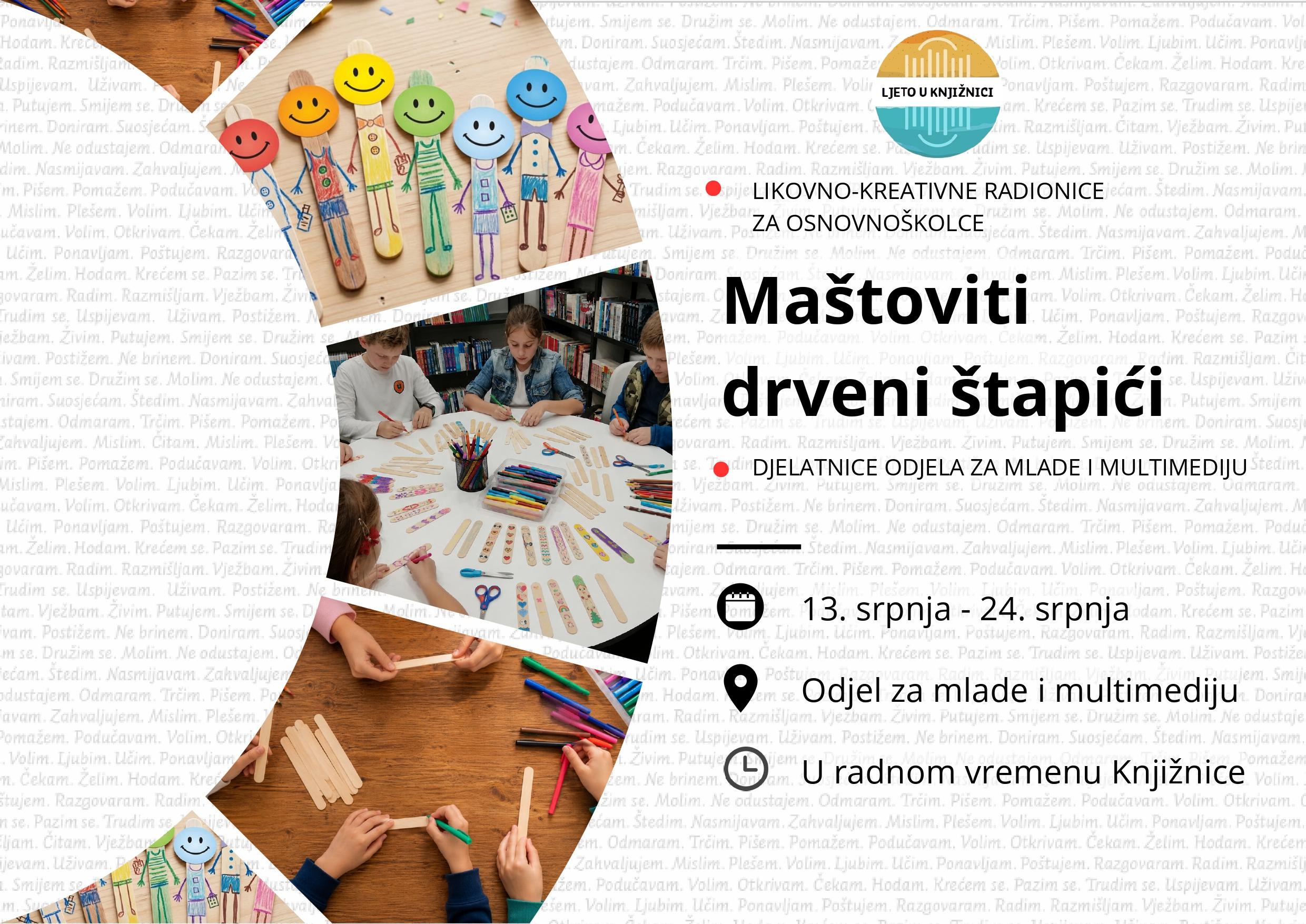 Gradska knjižnica Požega - Maštoviti drveni štapići