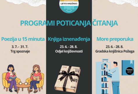 Gradska knjižnica Požega - Poezija u 15 minuta